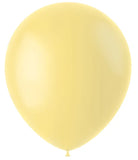 Ballonger Powder Yellow Mat 33cm - 10 stycken - Ballong