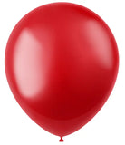 Ballonger Radiant Fiery Red Metallisk 33cm - 10 stycken - Ballong