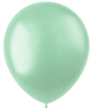 Ballonger Radiant Minty Green Metallisk 33cm - 10 stycken - Ballong