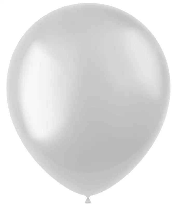 Ballonger Radiant Pearl White Metallisk 33cm - 10 stycken - Ballong