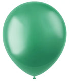 Ballonger Radiant Regal Green Metallisk 33cm - 10 stycken - Ballong