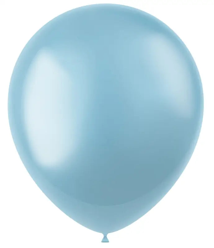 Ballonger Radiant Sky Blue Metallisk 33cm - 10 stycken - Ballong