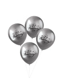 Ballonger Shimmer 25th Anniversary 33cm - 4 stycken - Ballong