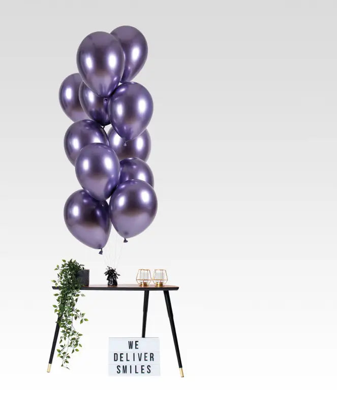 Ballonger Ultra Shine Purple 33cm - 12 stycken - Ballong