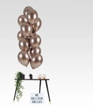 Ballonger Ultra Shine Rose Gold 33cm - 12 stycken - Ballong