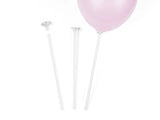 Balloon stick with cups 30 cm white (1 pkt / 100 pc.)