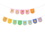 Banner Happy Birthday mix 163x12 cm