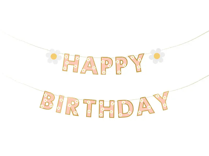 Banner Happy Birthday mix 200x14.5 cm