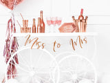 Banner Miss to Mrs roséguld