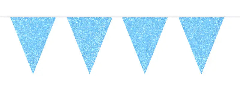 Blue Glitter Bunting - 6 meter - Girlang