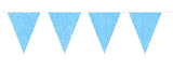 Blue Glitter Bunting - 6 meter - Girlang