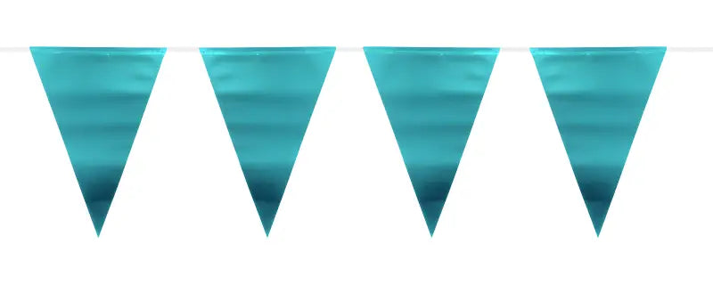 Blue Metallic Matte Bunting - 6 meter - Girlang