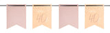 Bunting Garland Elegant Lush Blush 40 Years - 6 meter - Girlang