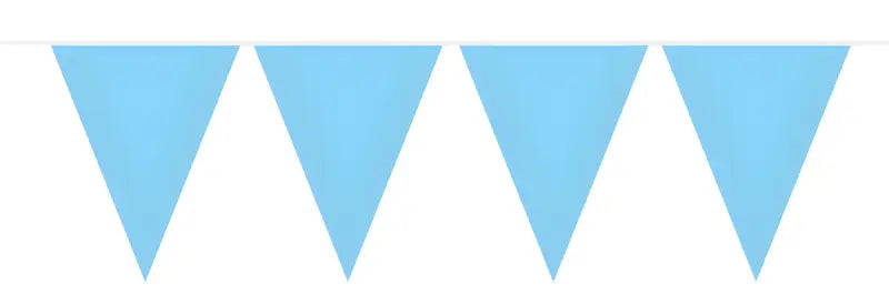 Bunting Garland Plain Baby Blue - 10mtr - Girlang