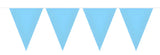 Bunting Garland Plain Baby Blue - 10mtr - Girlang