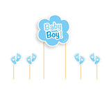 Cake Topper Birth Boy - Cake topper