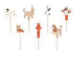 Cupcake Toppers Hundar Mix 7-pack