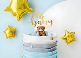 Cake topper Oh baby guld