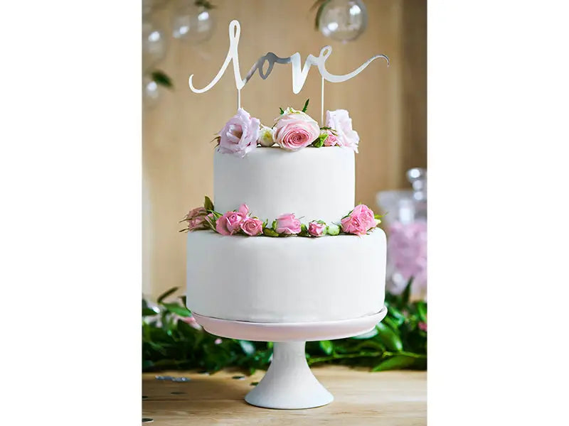 Caketopper Love silver