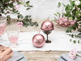 Candle Sphere metallic roséguld