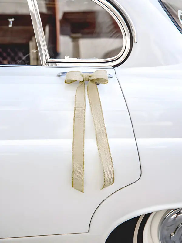 Car decoration kit - Bows burlap