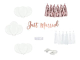 Car decoration kit - Just Married