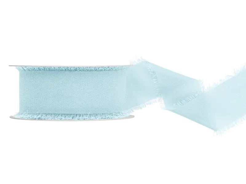 Chiffon ribbon light sky-blue 40mm/10m