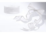 Chiffon Ribbon white 25mm/25m (1 pc. / 25 lm)