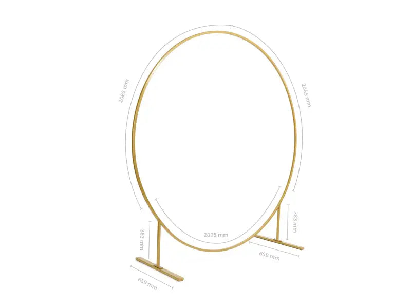 Circle backdrop stand guld