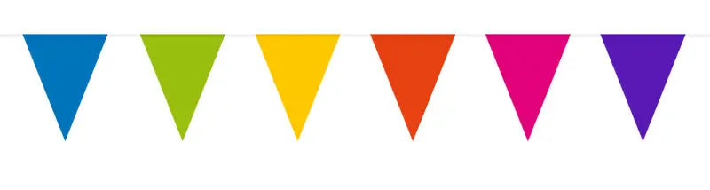 Coloured Plain Bunting XL - 10 meter - Girlang