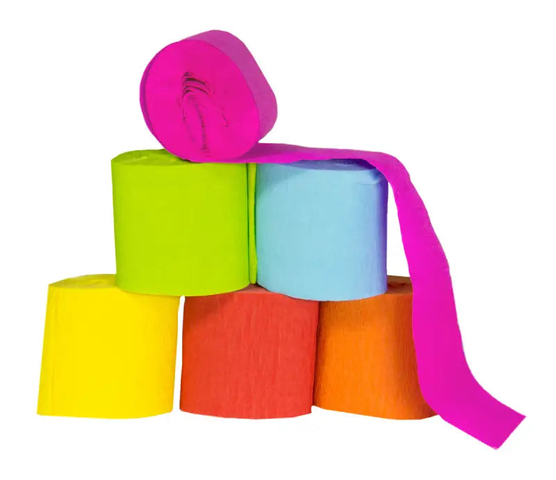 Crepe Paper Rolls - 6 stycken - Girlang