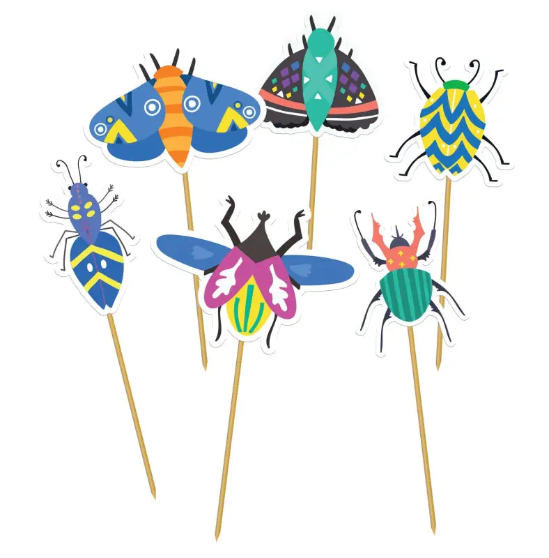 Cupcake Deco Set - Buzzing Bugs - 12 stycken - Cupcake dekorationsset