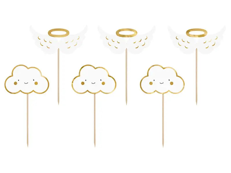 Cupcake toppers - Clouds and Wings