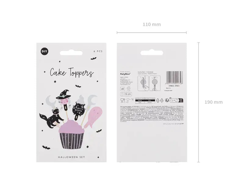 Cupcake toppers Halloween mix