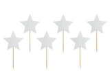 Cupcake toppers Unicorn - Stars (6 pack)