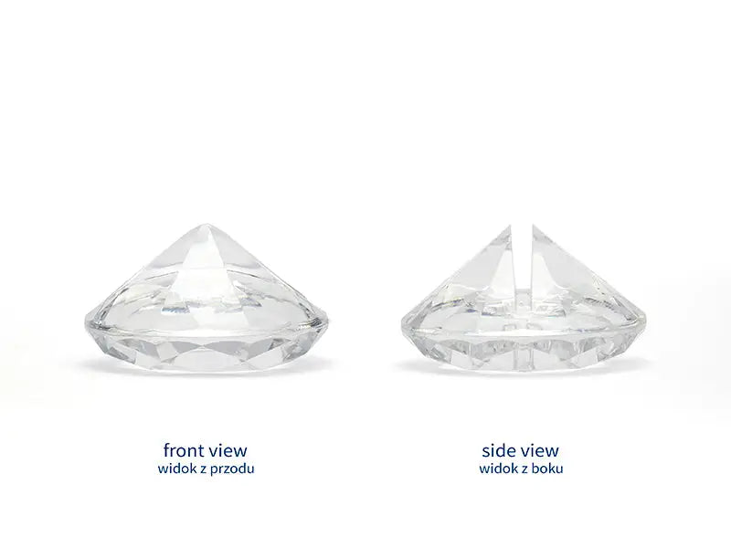 Diamant bordsplaceringshållare transparent 40 mm 10-pack