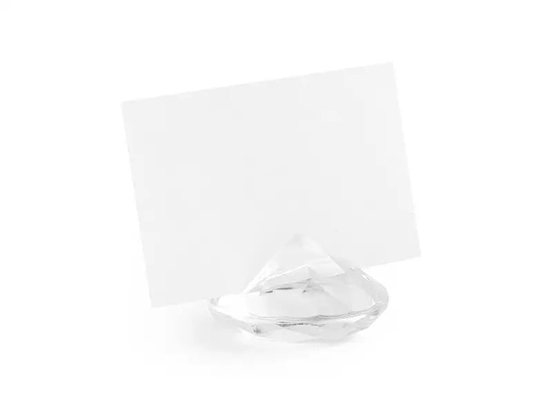 Diamant bordsplaceringshållare transparent 40 mm 10-pack