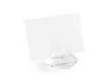 Diamant bordsplaceringshållare transparent 40 mm 10-pack