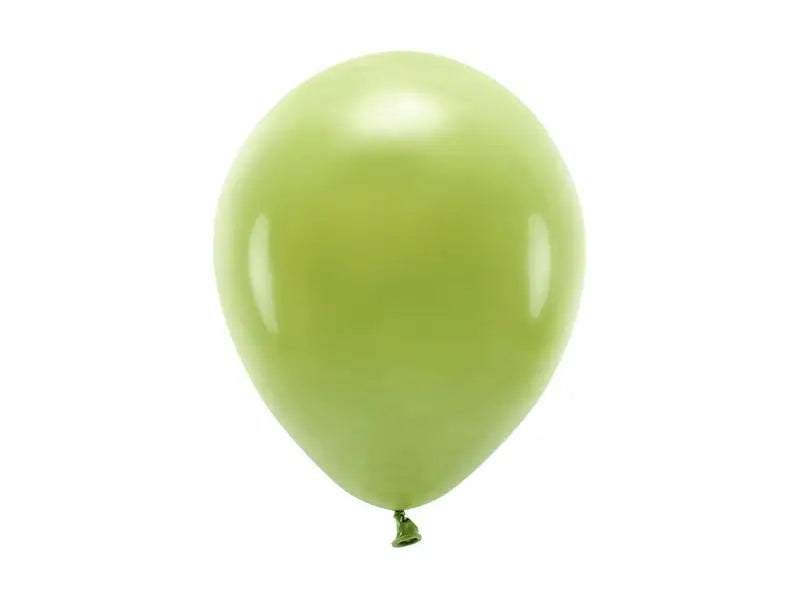 Eco ballonger 26 cm pastell olivgrön 10-pack