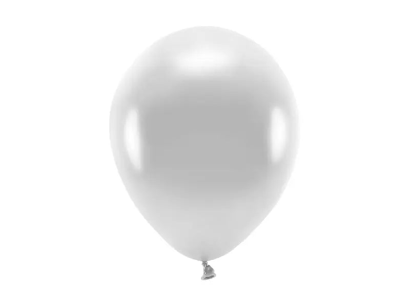 Eco Ballonger 26cm metallic silver 10-pack