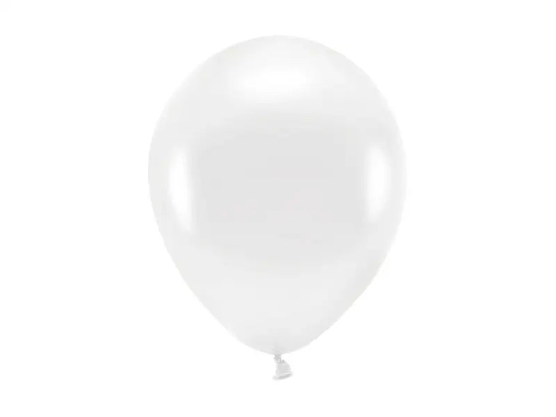 Eco Ballonger 26cm metallic vit 10-pack