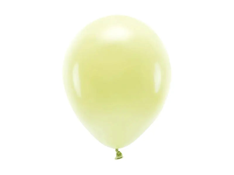 Eco Ballonger 26cm pastel ljusgul 10-pack