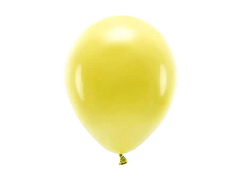 Eco Ballonger 26cm pastel mörkgul 10-pack