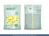 Eco Ballonger 30 cm pastell kräm 100-pack