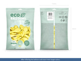 Eco Ballonger 30 cm pastell ljusgul 100-pack