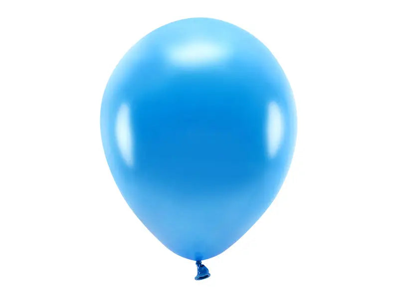 Eco Ballonger 30cm metallic blå 10-pack