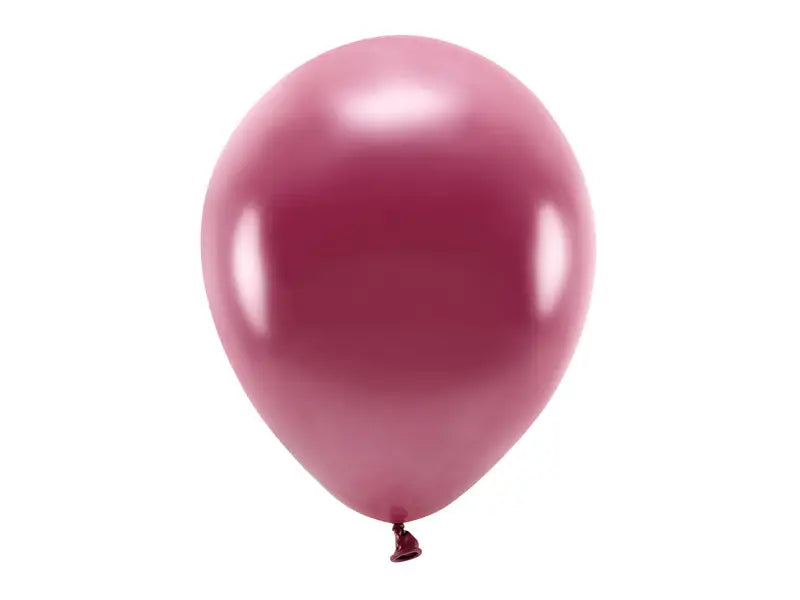 Eco Ballonger 30cm metallic djupröd 10-pack