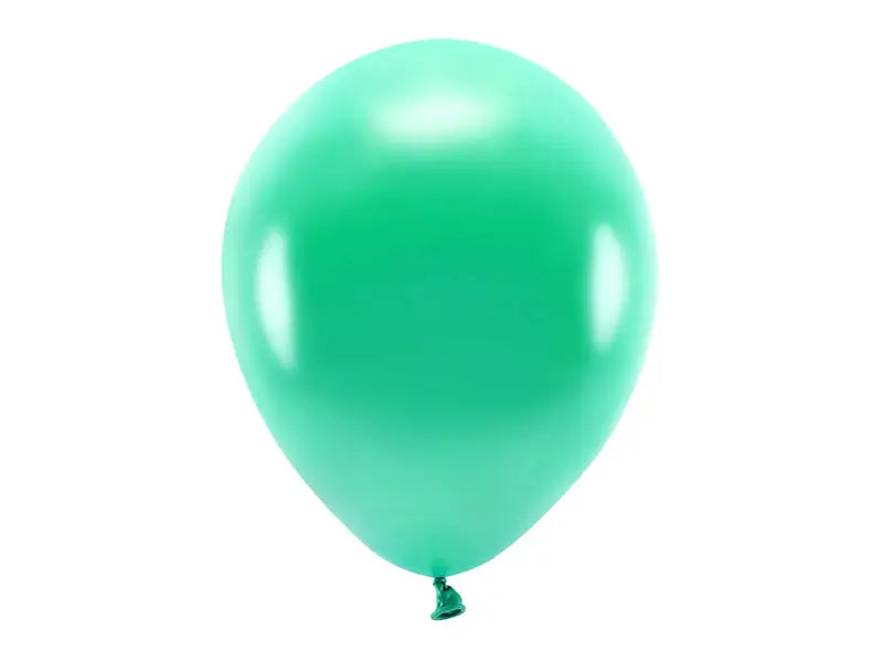 Eco Ballonger 30cm metallic grön 10-pack