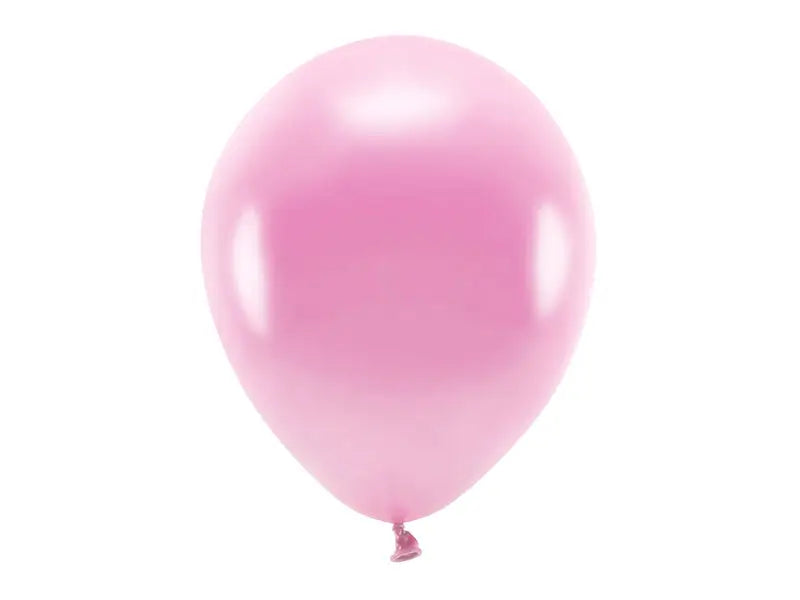 Eco Ballonger 30cm metallic rosa 10-pack