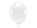 Eco Ballonger 30cm metallic vit 10-pack